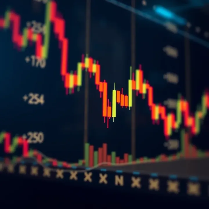 Bearish candlestick formation highlighting potential market decline