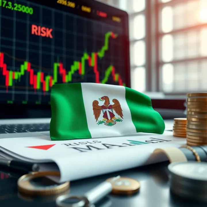 Risk Management and Strategic Forex Trading for Nigerian Traders Illustration of financial charts, risk management icons, and Nigerian flag elements