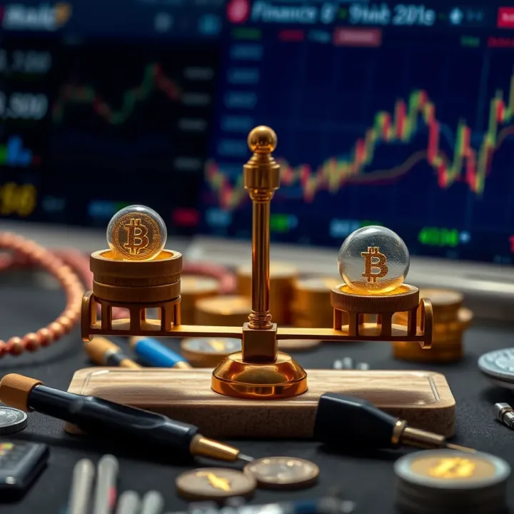 Illustration of risk and benefit balance in using binary accounts for investments