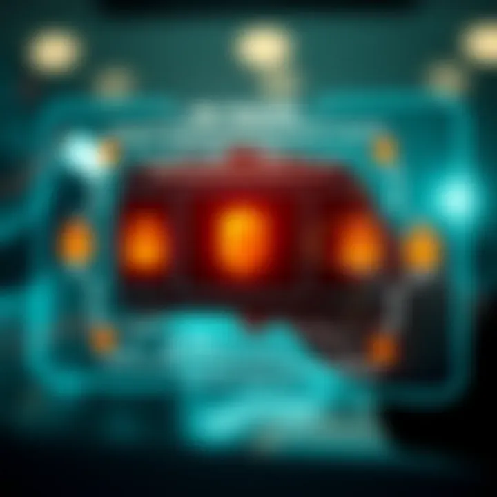 Secure digital wallet interface showing authentication and encryption symbols for cryptocurrency trading