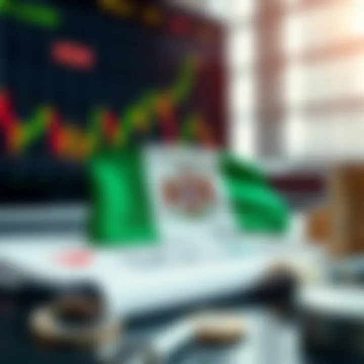 Illustration of financial charts, risk management icons, and Nigerian flag elements