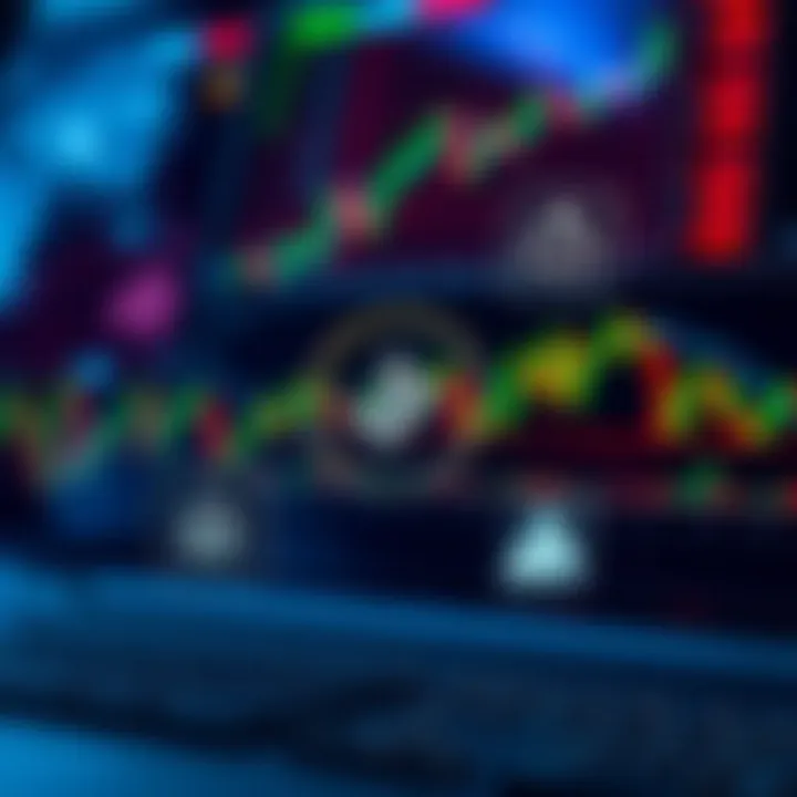 Visual representation of risks and rewards in financial trading with icons and graphs