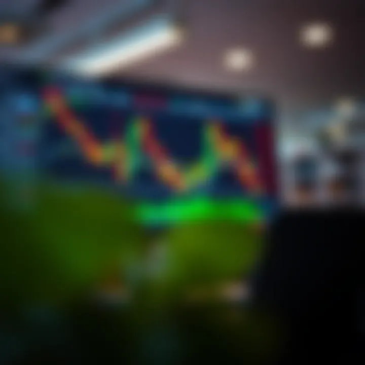 Secure trading platform interface with charts and currency icons