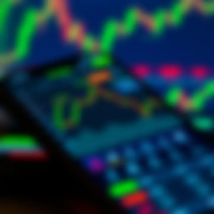 User interface of a Nigerian trading app showing stock market data and charts on a smartphone screen