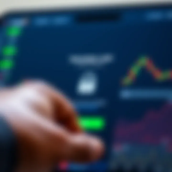 Secure login screen of a trading app emphasizing safety features for Nigerian investors