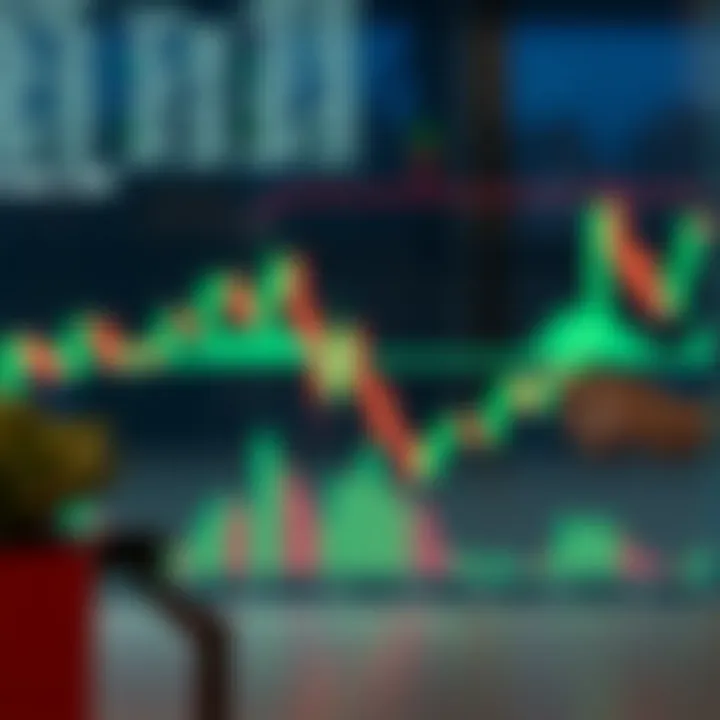 Bearish continuation candlestick pattern highlighting trend direction in financial market