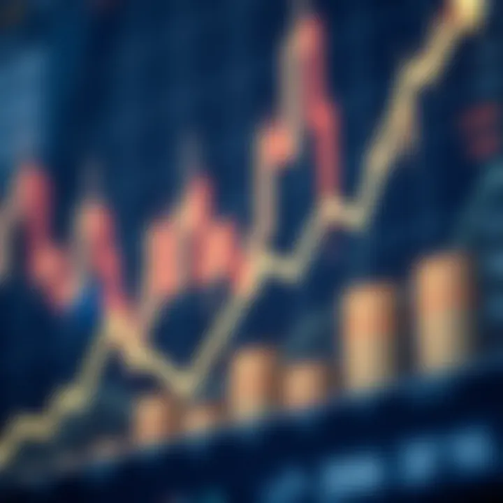 Graph showing upward trend of forex trading with Nigerian Naira currency symbols