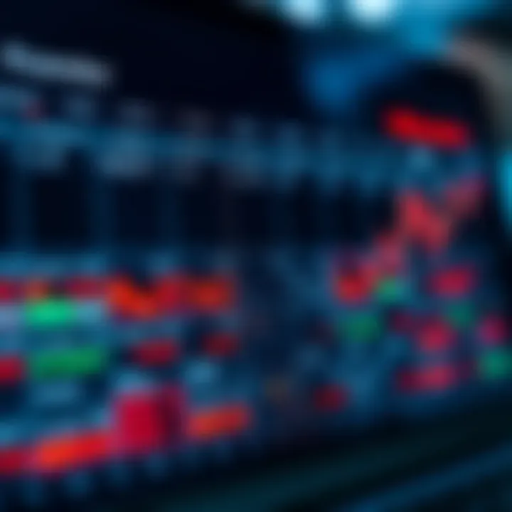 Digital economic calendar highlighting key financial events and market updates