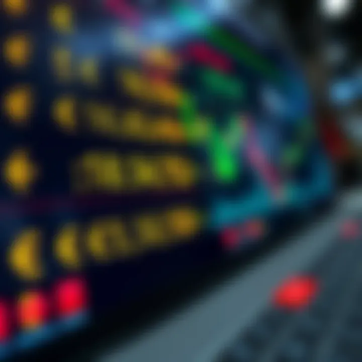 Illustration showing currency exchange rates on a digital trading platform with Nigerian Naira symbols