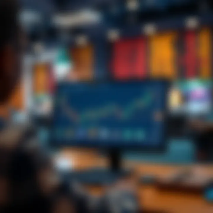 Illustration of a computer screen displaying forex trading platform with Nigerian regulatory icons