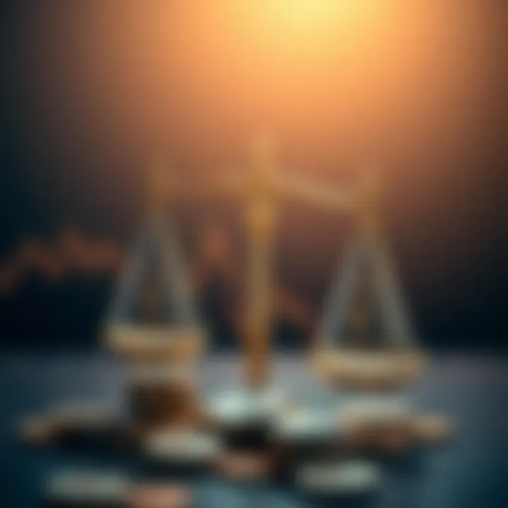 Shariah Compliance and Practical Guidance for Forex Trading Conceptual representation of Shariah-compliant forex trading with currency symbols and scales