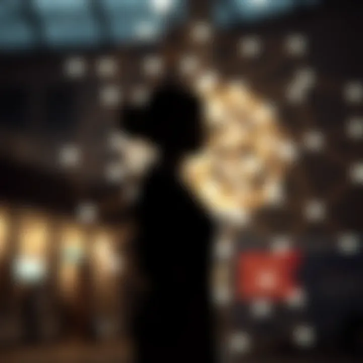 Visual depiction of cultural and societal influences on gender roles with abstract interconnected elements