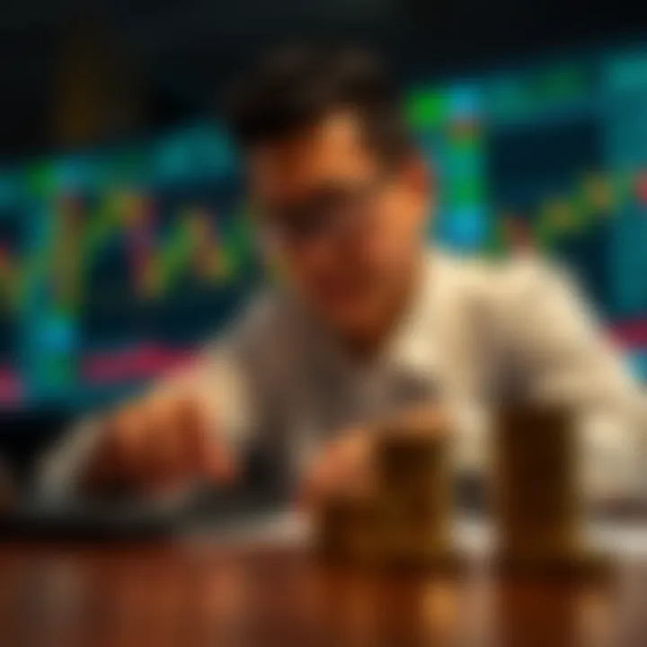 Illustration of risk management tools and strategy planning for binary options