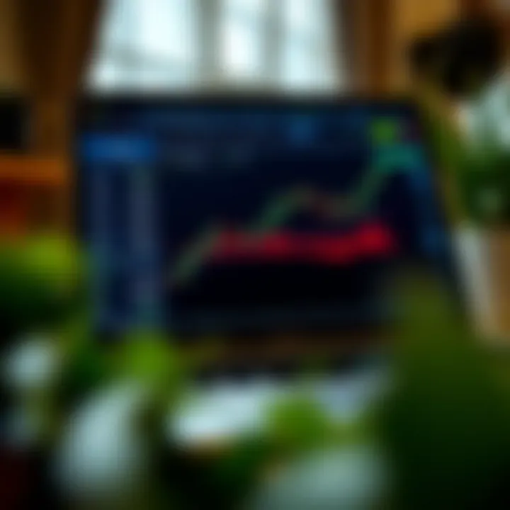 Open PDF document displaying forex trading strategies and notes on a laptop screen