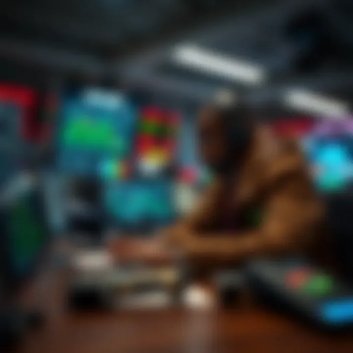 Conceptual illustration of regulatory compliance and strategic planning in financial trading