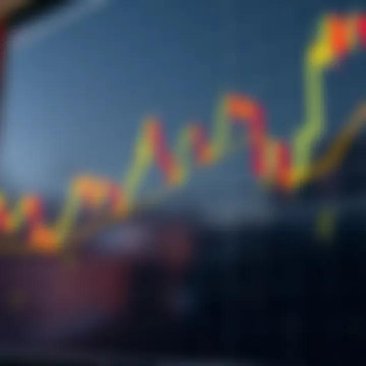 Chart displaying bearish engulfing candlestick pattern signaling potential market decline