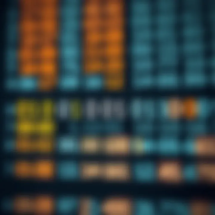 Chart showing binary subtraction using borrow technique across digit positions