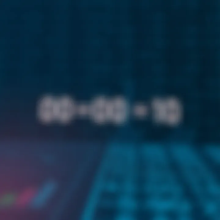 Diagram showing binary digits with a carry operation from addition