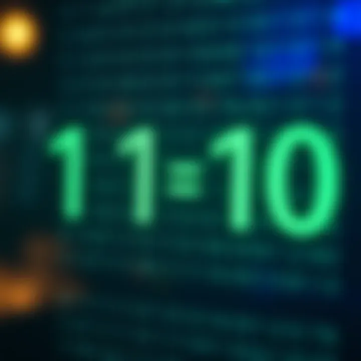 Visual explanation of binary addition demonstrating the sum turning into a new binary value