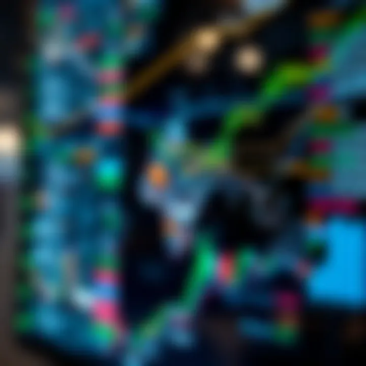 Global forex market connectivity illustrating currency trading among different countries