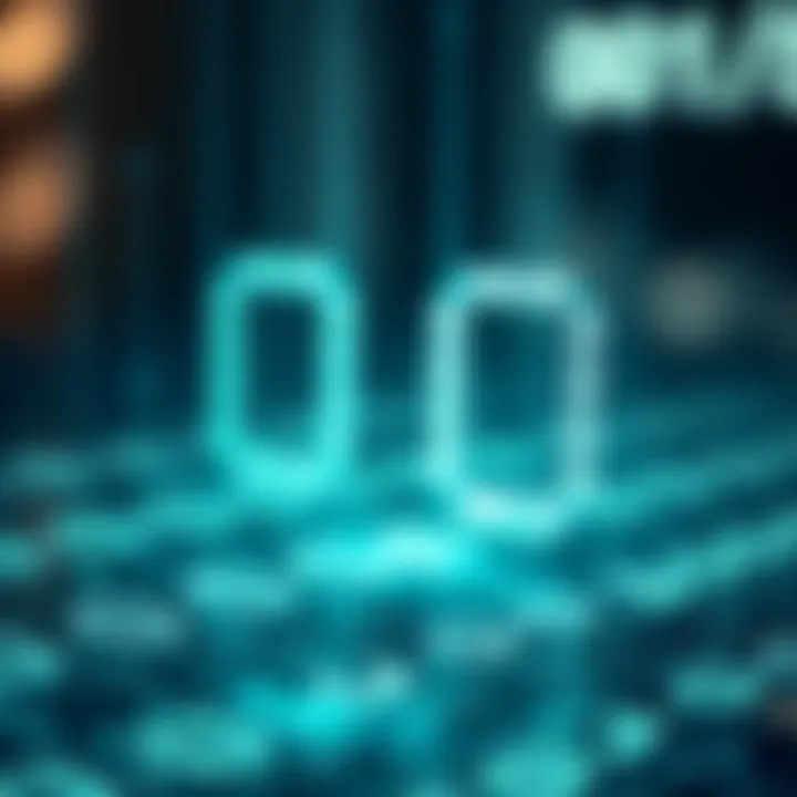 Diagram illustrating binary digits zero and one representing digital data