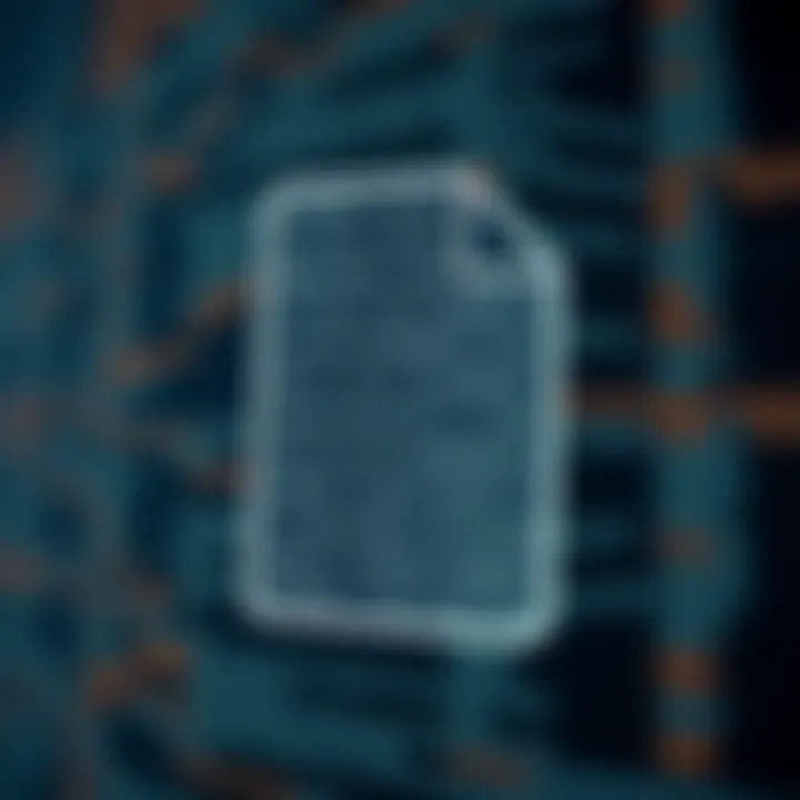 Diagram showing the internal structure of a binary file with sections representing headers, metadata, and data blocks