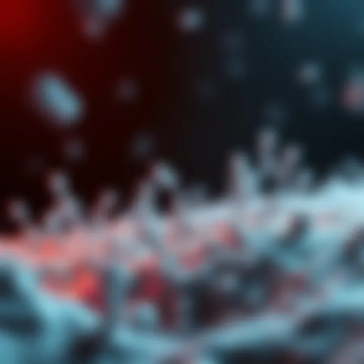 Visual representation showing the impact of binary fission on microbial population growth and its significance in ecosystems