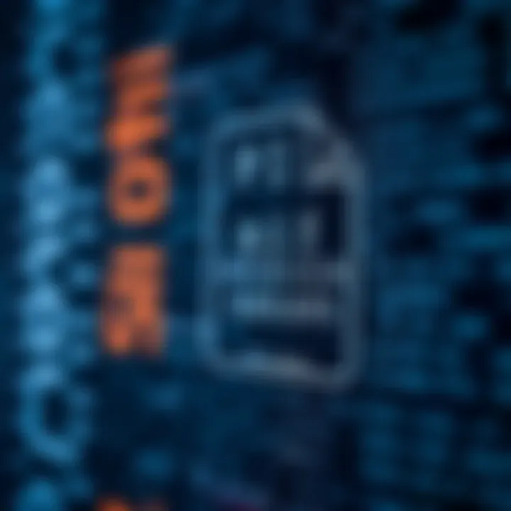 Diagram illustrating the binary data structure within a PDF file showing encoded elements and streams