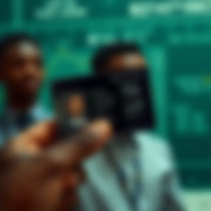 Illustration showing use of binary ID cards in Nigerian digital identification system