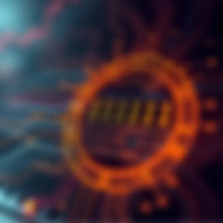 Diagram illustrating binary digits and their role in digital circuits