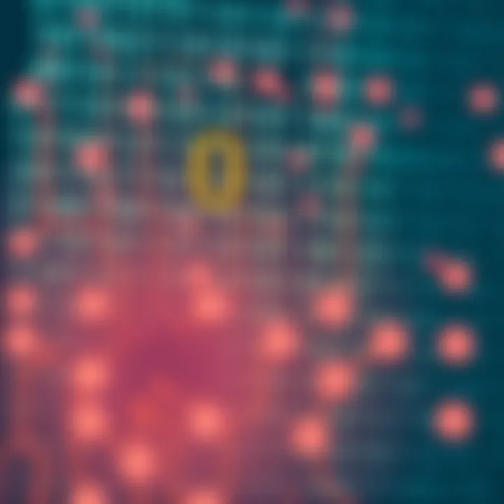 Diagram illustrating binary digits with zeros and ones representing data in computer circuits