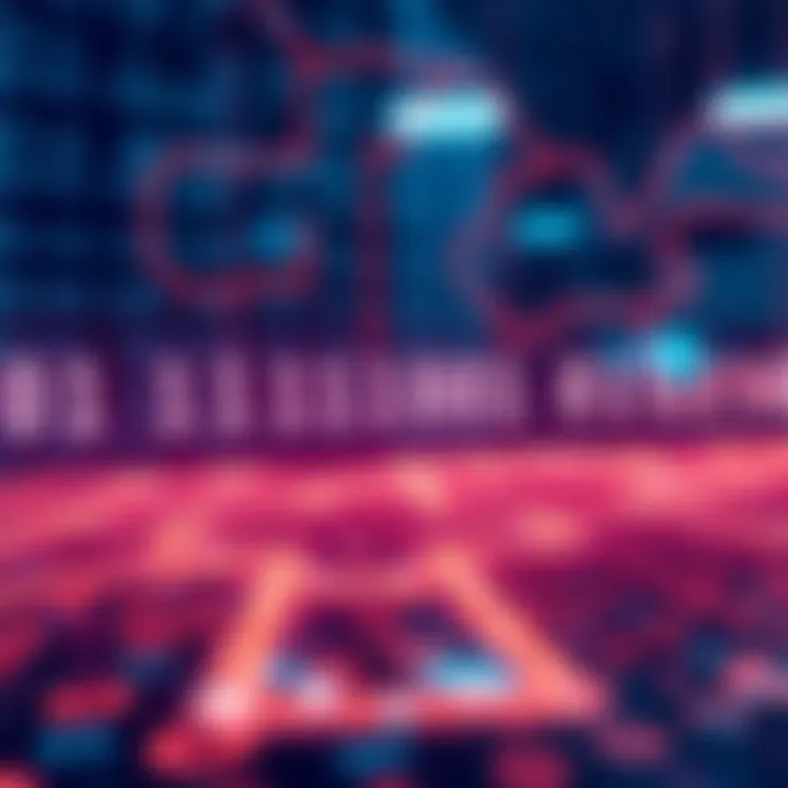 Visual representation of digital data flow using binary code in computing systems