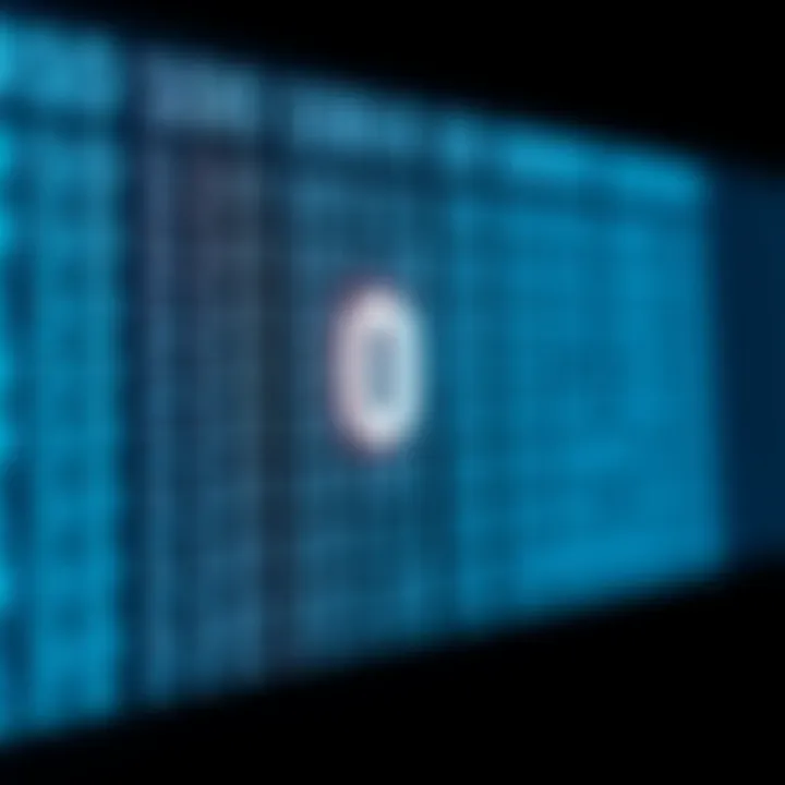 Diagram showing binary number system with digits zero and one