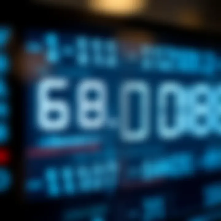 Practical example showing addition of two binary numbers on a digital display