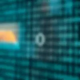 Diagram illustrating the binary numbering system with digits zero and one