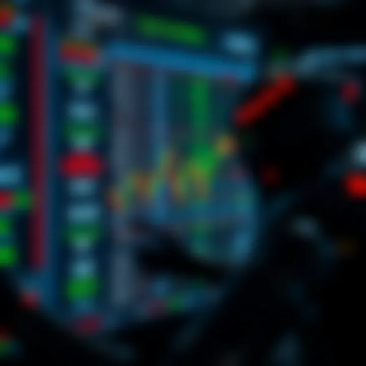 Digital interface showing automated cryptocurrency transactions and algorithmic trading data