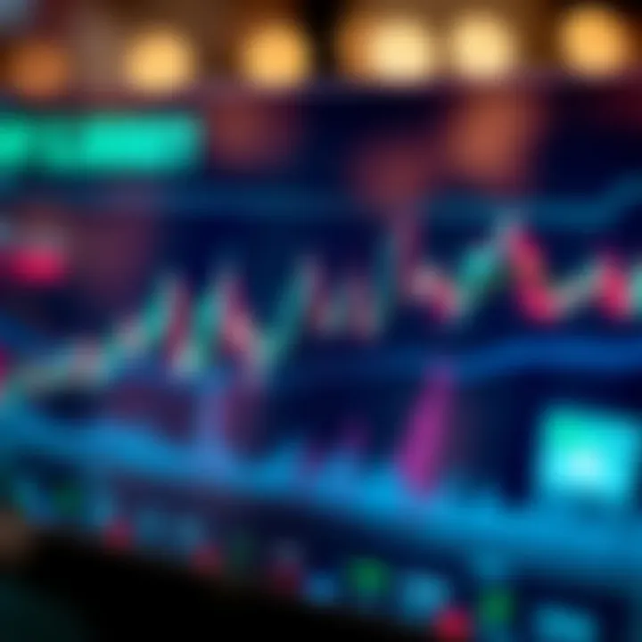 Illustration of a digital chart showing cryptocurrency price trends with Nigerian currency symbols