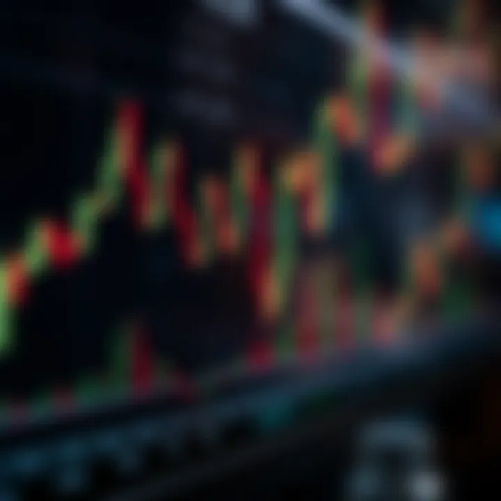 Visual representation of multiple candlestick formations used for market trend analysis