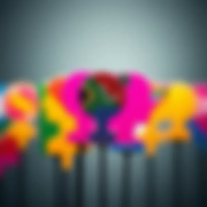 Colorful symbols representing diverse gender identities and expressions
