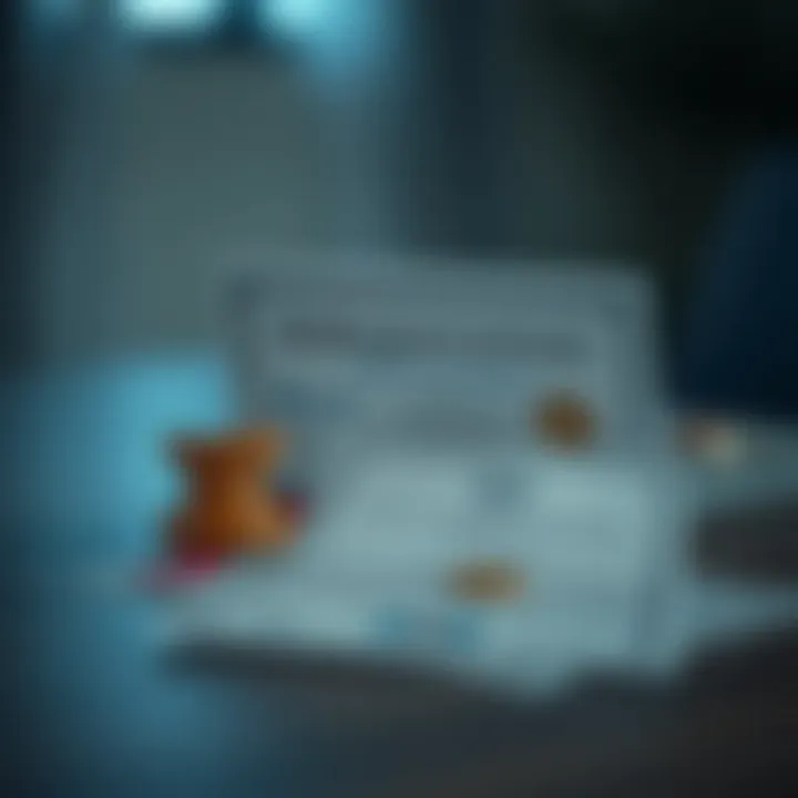 Conceptual illustration of risk management certification with symbolic shield and certificate
