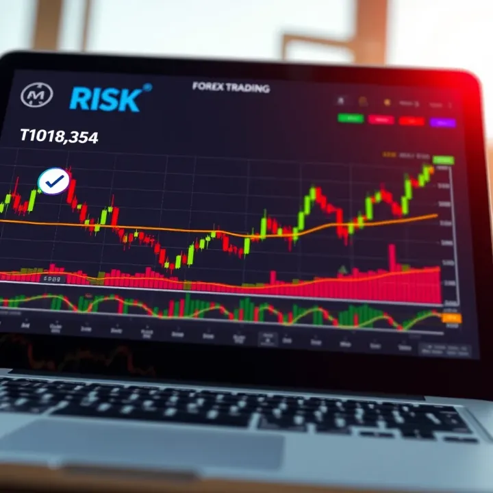 Chart showing risk management techniques in forex trading with small capital