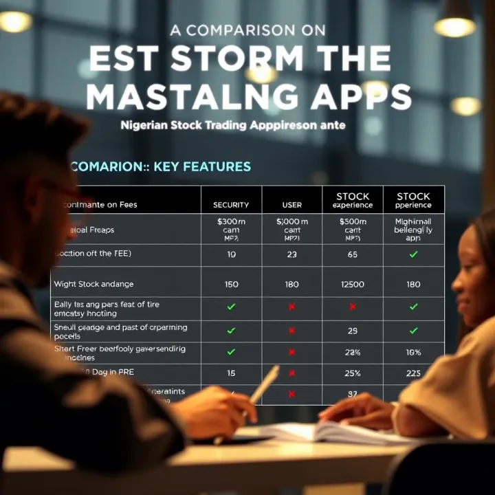 Comparison of Key Features in Nigerian Stock Trading Applications Comparison chart highlighting fees, security features, and user experience among popular Nigerian stock trading apps