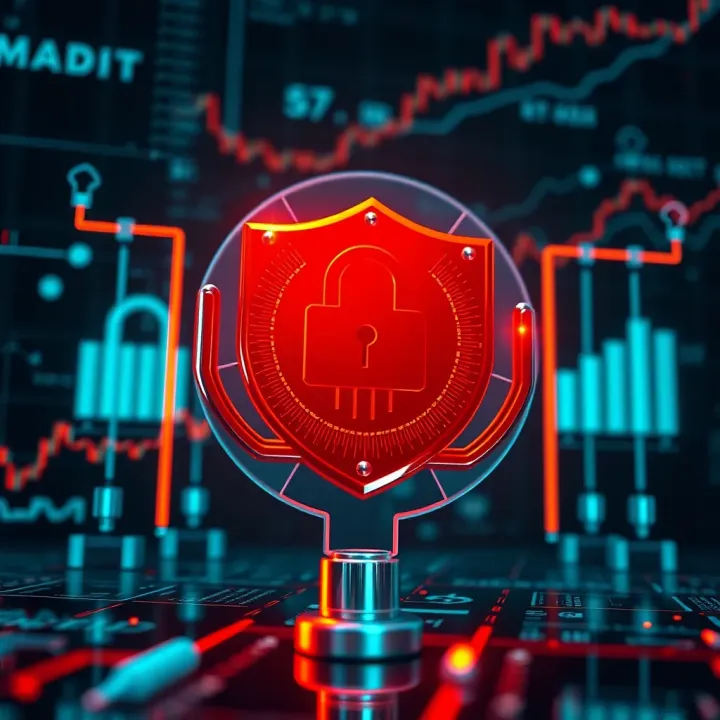 Strong Security Features for Safe Crypto Trading in Nigeria Digital security concept with a lock and shield icons symbolizing secure cryptocurrency transactions in Nigeria