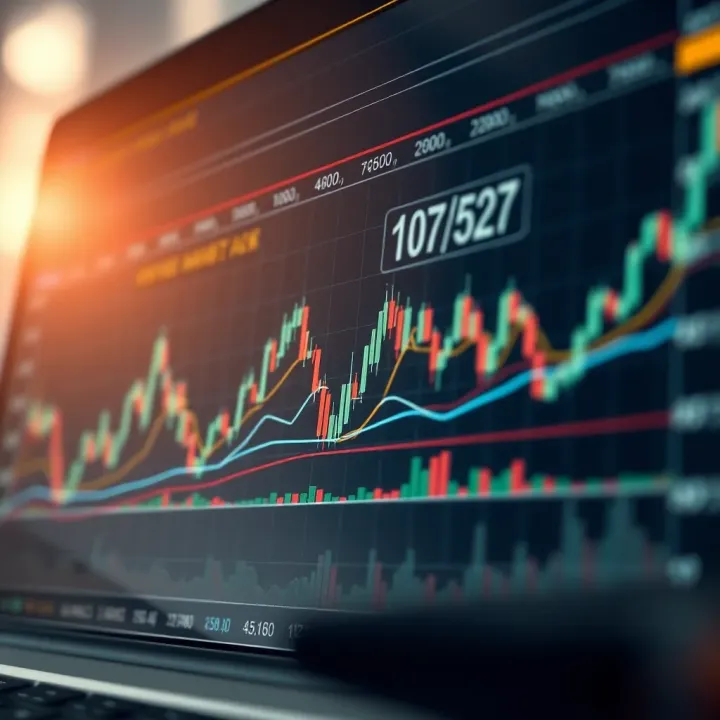 Graph illustrating risk management strategies alongside currency pair fluctuations in a dynamic market environment