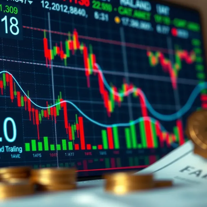 Currency Pairs and Market Data for Informed Forex Trading Illustration of currency pairs and financial graphs representing forex market choices for Nigerian traders