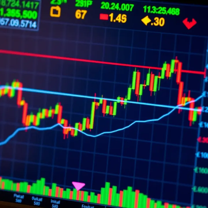 Common Forex Pattern Formations on Trading Charts Chart displaying common forex pattern formations such as head and shoulders and double tops on a currency trading platform