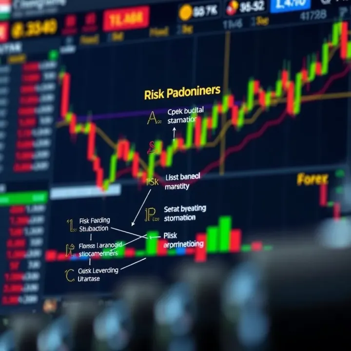 Diagram illustrating risk management strategies and leverage control for forex traders in South Africa