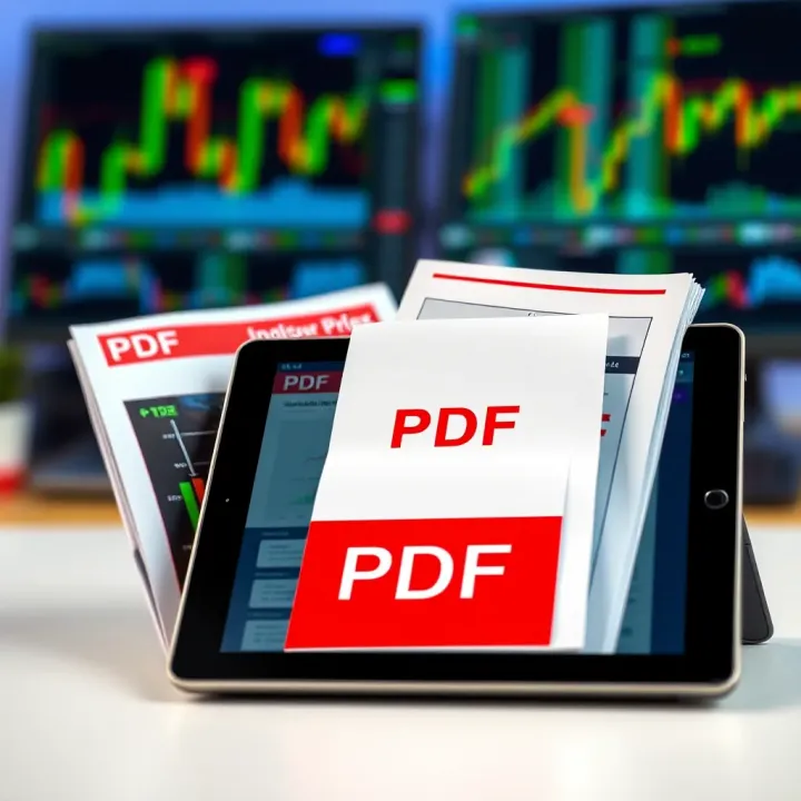 Comprehensive Forex Strategy PDFs for Nigerian Traders Collection of forex trading strategy documents in PDF format on a digital tablet