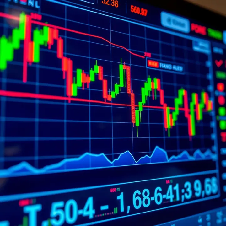 Digital Forex trading charts displaying currency pairs relevant to Nigerian market