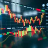 Chart displaying binary options trading signals and market trends